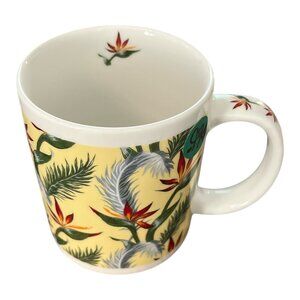 Bird of Paradise Mug Porcelain China Hawaii Tropical Flower Coffee Cup 4x3" 1990